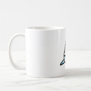 Chubby Dominant Pied Sky-blue Budgie - Male Kaffeetasse