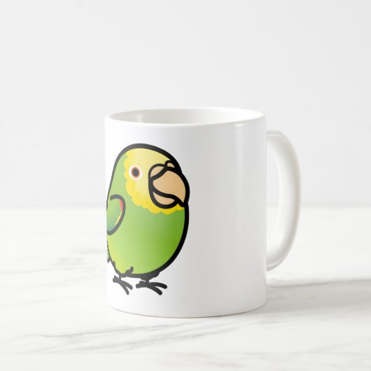 Chubby Double Yellow-head Amazon Kaffeetasse (VorderseiteRechts)