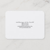 Chubby Elegant Berufliches Schlichtes Einfaches We Visitenkarte (Rückseite)