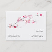 Chubby Elegante Kirschblüten Business Card Visitenkarte (Vorderseite)