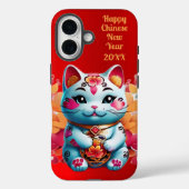 Chubby Fortune Cat Chinesisches Neujahr Case-Mate iPhone Hülle (Rückseite)