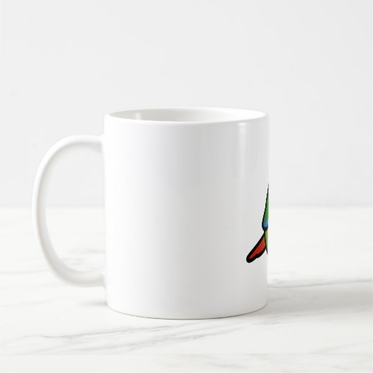 Chubby-Gelbe-Wangenkontur Kaffeetasse (Links)