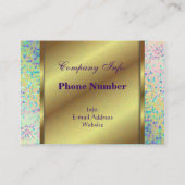 Chubby Geschäfts-Karte Informel Kunst abstrakt Visitenkarte (Rückseite)