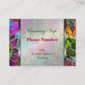 Chubby Geschäfts-Karten-abstrakte mit Blumengrafik Visitenkarte (Rückseite)