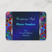 Chubby Geschäfts-Karten-abstraktes beflecktes mit Visitenkarte (Rückseite)