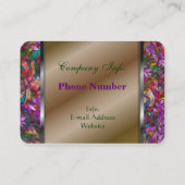 Chubby Geschäfts-Karten-abstraktes beflecktes mit Visitenkarte (Rückseite)