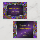 Chubby Geschäfts-Karten-abstraktes beflecktes mit Visitenkarte (Vorne/Hinten)