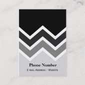 Chubby Geschäfts-Karten-Zickzack-Zickzack Muster Visitenkarte (Rückseite)