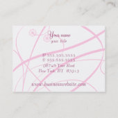 chubby Geschäftskarte Chicdes rosa Visitenkarte (Rückseite)