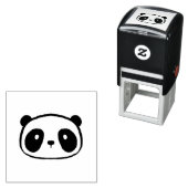 Chubby Giant Panda Cartoon Face Permastempel (Beispiel)