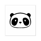 Chubby Giant Panda Cartoon Face Permastempel (Design)