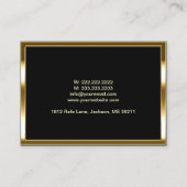 Chubby Gold Border Mechanic Business Card Visitenkarte (Rückseite)