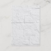 Chubby Gray Monogram Calligraphy Business Card Visitenkarte (Rückseite)