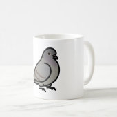 Chubby Gray Rock Tan Pigeon Kaffeetasse (VorderseiteRechts)