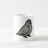 Chubby Gray Rock Tan Pigeon Kaffeetasse (Mittel)