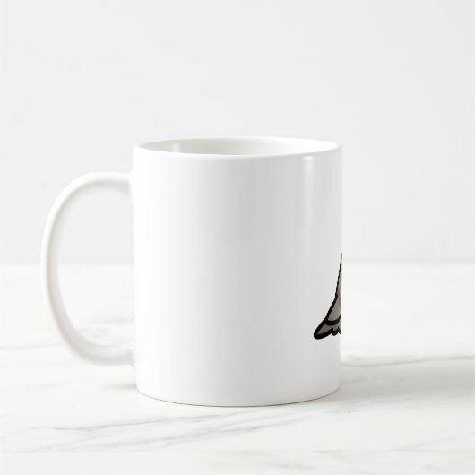 Chubby Gray Rock Tan Pigeon Kaffeetasse (Links)