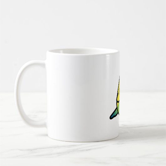 Chubby Green Budgie - Frauen Kaffeetasse (Links)