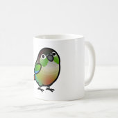 Chubby Green Cheek Conture Kaffeetasse (VorderseiteRechts)
