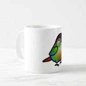Chubby Green Cheek Conture Kaffeetasse (Vorderseite Links)