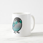 Chubby Green Cheek Conure Türkis Kaffeetasse (VorderseiteRechts)