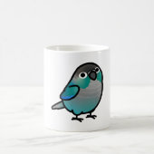 Chubby Green Cheek Conure Türkis Kaffeetasse (Mittel)