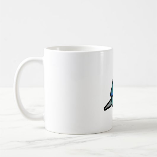 Chubby Green Cheek Conure Türkis Kaffeetasse (Links)