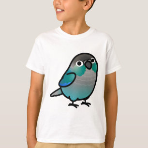 Chubby Green Cheek Conure Türkis T-Shirt