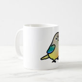 Chubby Green Cheek Türkis Ananas Conure Kaffeetasse (Vorderseite Links)