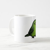 Chubby Green Lineolated Barred Parakeet Kaffeetasse (Vorderseite Links)