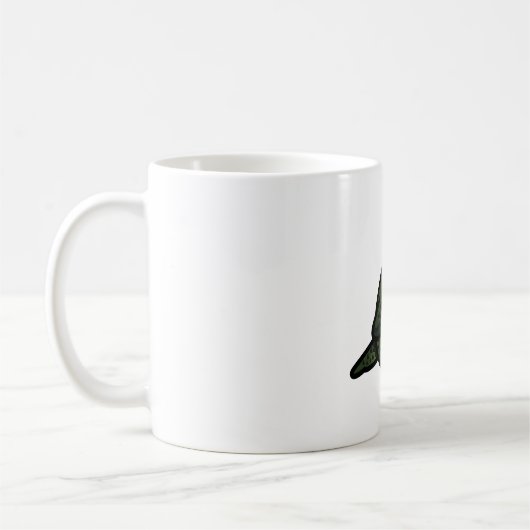 Chubby Green Lineolated Barred Parakeet Kaffeetasse (Links)
