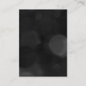 Chubby Grey Black Monogram Manager Business Card Visitenkarte (Rückseite)