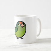 Chubby Half Moon Conure Kaffeetasse (VorderseiteRechts)