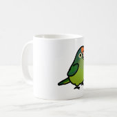 Chubby Half Moon Conure Kaffeetasse (Vorderseite Links)