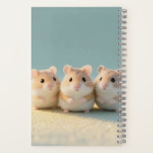 Chubby Hamster Trio Friendship Moments Notizblock (Rückseite)