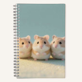 Chubby Hamster Trio Friendship Moments Notizblock (Vorderseite)
