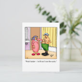 Chubby Hubby Spaß Postcard Postkarte (Stehend Vorderseite)