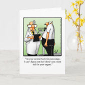 Chubby Hubby "The Gym" Spaß Grußkarte Karte (Gelbe Blume)