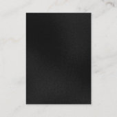 Chubby Huge Red Striped Monogram Grau Visitenkarte (Rückseite)