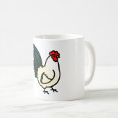 Chubby Japanese Bantam Rooster Kaffeetasse (VorderseiteRechts)