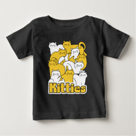 Chubby Kätzchen Design - Adorable Car Art Baby T-shirt