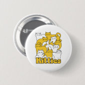 Chubby Kätzchen Design - Adorable Car Art Button (Vorne & Hinten)