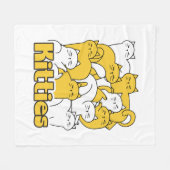 Chubby Kätzchen Design - Adorable Car Art Fleecedecke (Vorderseite (Horizontal))