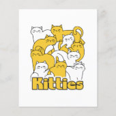 Chubby Kätzchen Design - Adorable Car Art Flyer (Hinten)