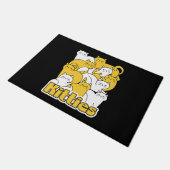 Chubby Kätzchen Design - Adorable Car Art Fußmatte (Schrägansicht)