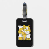 Chubby Kätzchen Design - Adorable Car Art Gepäckanhänger (Rückseite vertikal)