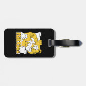 Chubby Kätzchen Design - Adorable Car Art Gepäckanhänger (Rückseite horizontal)