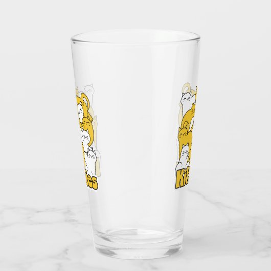 Chubby Kätzchen Design - Adorable Car Art Glas (Rechts)