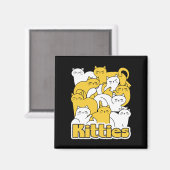 Chubby Kätzchen Design - Adorable Car Art Magnet (Vorderseite/Rückseite)