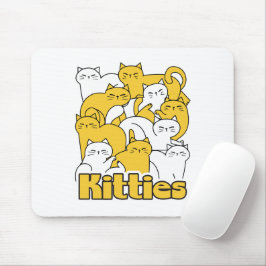 Chubby Kätzchen Design - Adorable Car Art Mousepad