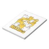 Chubby Kätzchen Design - Adorable Car Art Notizblock (Rotiert)